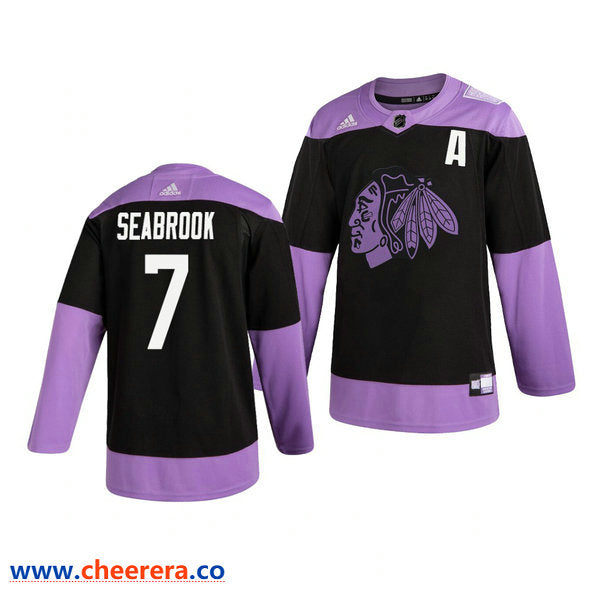 Brent Seabrook Chicago Blackhawks black jersey