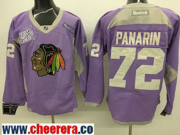 Artemi Panarin Chicago Blackhawks pink jersey