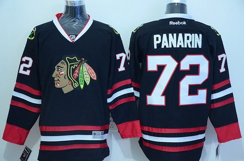 Artemi Panarin Reebok Chicago Blackhawks black jersey