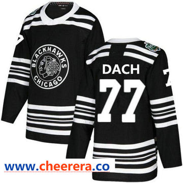 Kirby Dach Chicago Blackhawks black Winter Classic jersey
