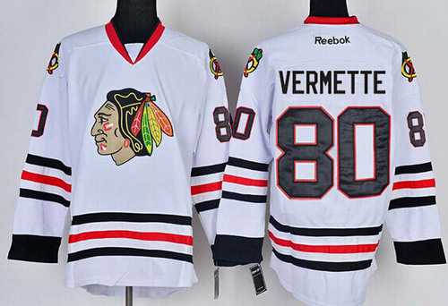 Antoine Vermette Chicago Blackhawks white jersey