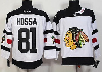 Marian Hossa Reebok Chicago Blackhawks white Stadium Series jersey