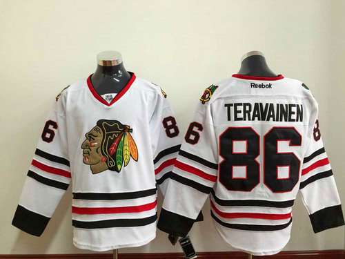 Teuvo Teravainen Chicago Blackhawks white jersey