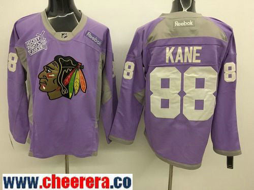 Patrick Kane Chicago Blackhawks pink jersey