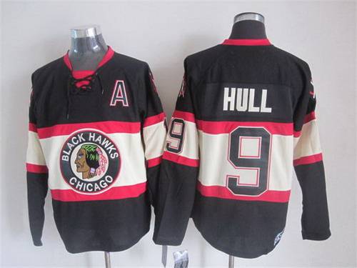 Bobby Hull Chicago Blackhawks black Throwback jersey