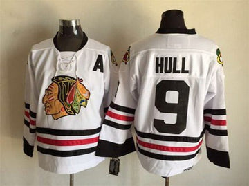 Bobby Hull Chicago Blackhawks white Throwback jersey