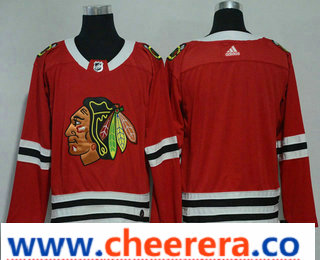Custom Chicago Blackhawks red Home jersey
