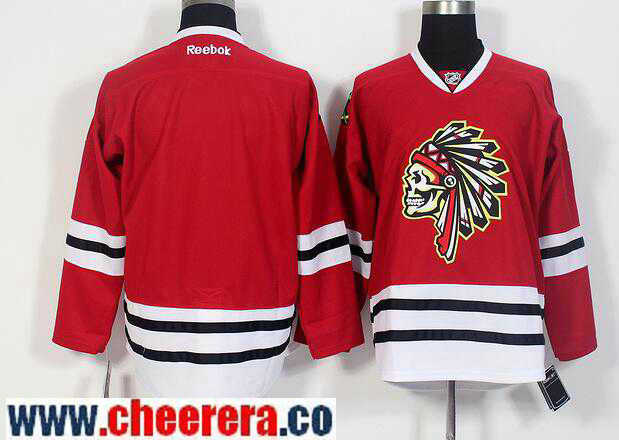 Custom Chicago Blackhawks red Fashion jersey