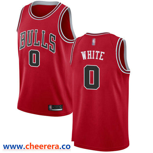 Coby White Chicago Bulls red jersey