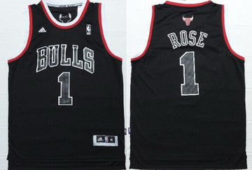 Derrick Rose All Chicago Bulls black Fashion jersey