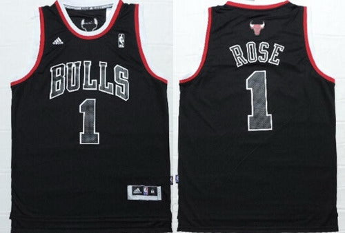 Derrick Rose All Chicago Bulls black Fashion jersey