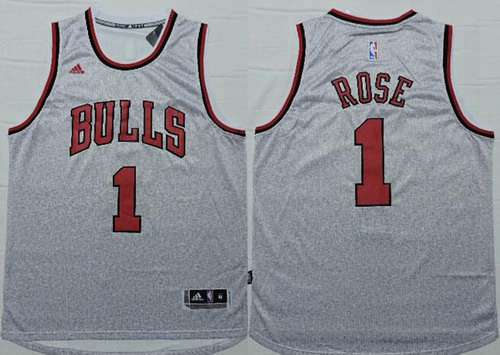 Derrick Rose Revolution Chicago Bulls gray jersey