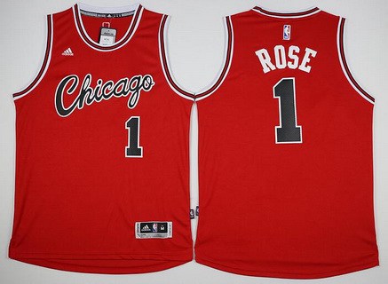 Derrick Rose Revolution Chicago Bulls red Retro jersey