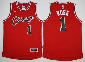 Derrick Rose Revolution Chicago Bulls red Retro jersey