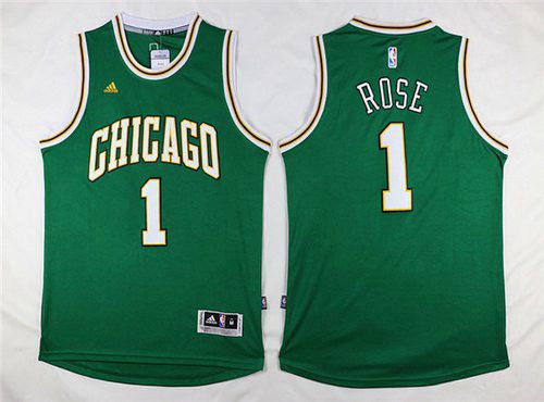 Derrick Rose Revolution Chicago Bulls green jersey