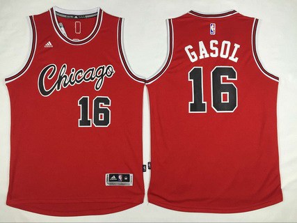 Pau Gasol Revolution Chicago Bulls red Retro jersey