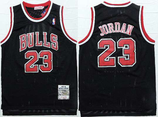 Michael Jordan Chicago Bulls black Throwback jersey