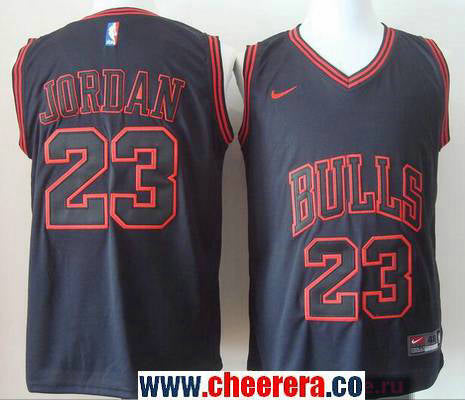 Michael Jordan Chicago Bulls black Fashion jersey