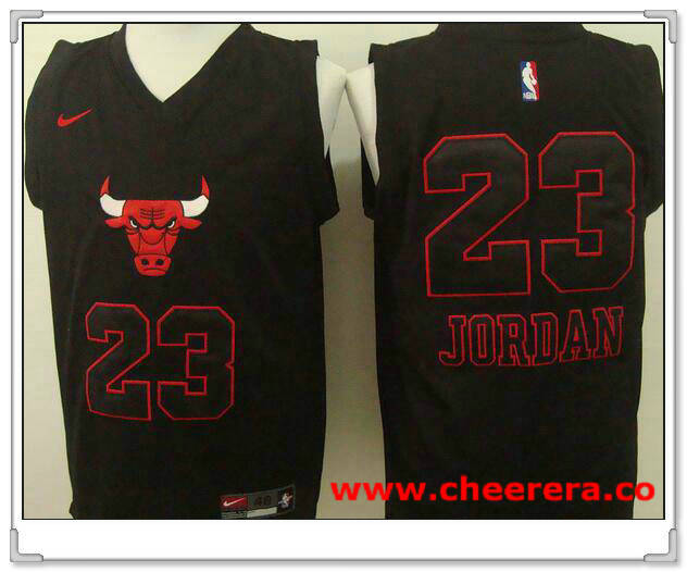 Michael Jordan Chicago Bulls black Fashion jersey