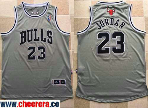 Michael Jordan Chicago Bulls gray jersey