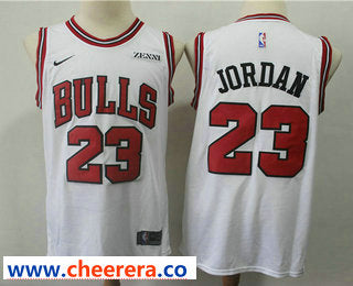 Michael Jordan Chicago Bulls white jersey