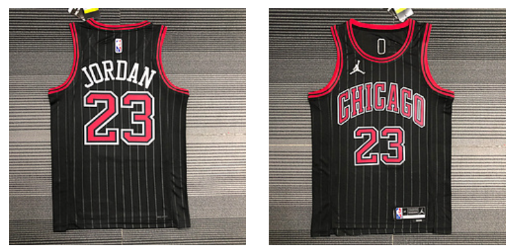 Micheal Jordan Chicago Bulls black jersey