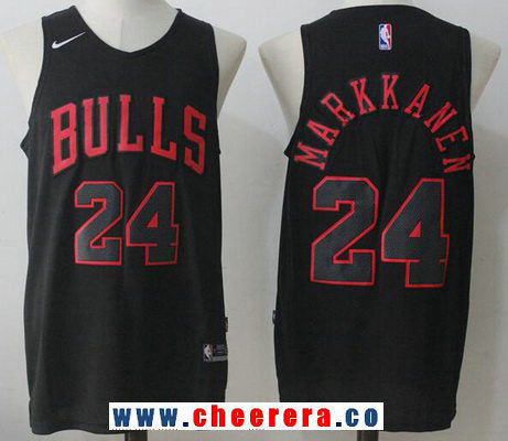 Lauri Markkanen All Chicago Bulls black jersey