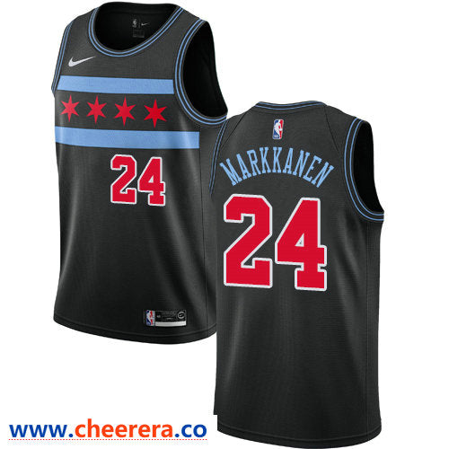 Lauri Markkanen Chicago Bulls black jersey