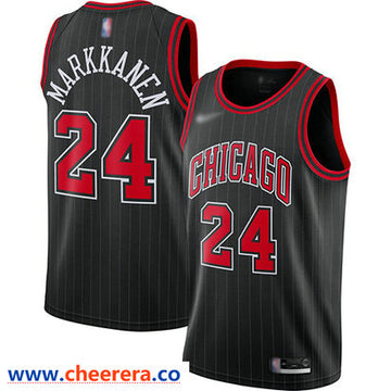 Lauri Markkanen Chicago Bulls black jersey
