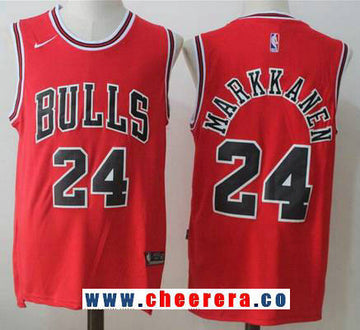 Lauri Markkanen Chicago Bulls red jersey