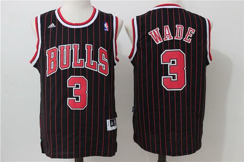 Dwyane Wade Chicago Bulls black jersey