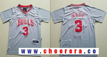 Dwyane Wade Chicago Bulls gray jersey