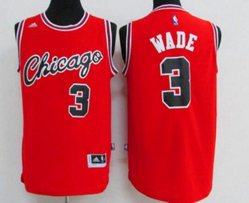 Dwyane Wade Chicago Bulls red Retro jersey