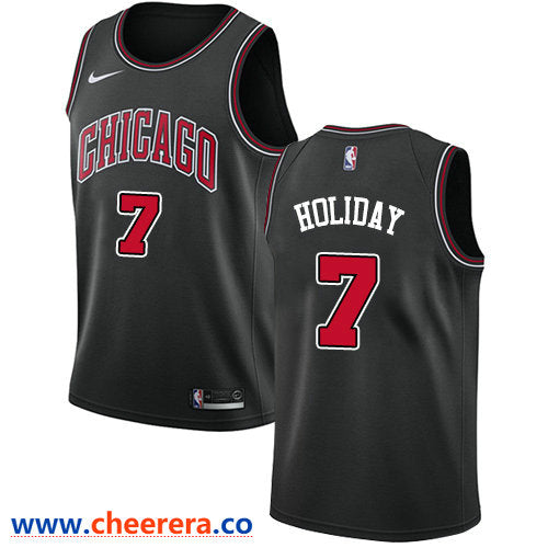 Justin Holiday Chicago Bulls black jersey