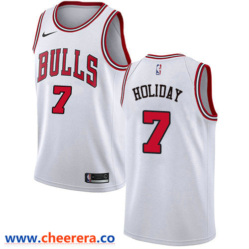 Justin Holiday Chicago Bulls white jersey
