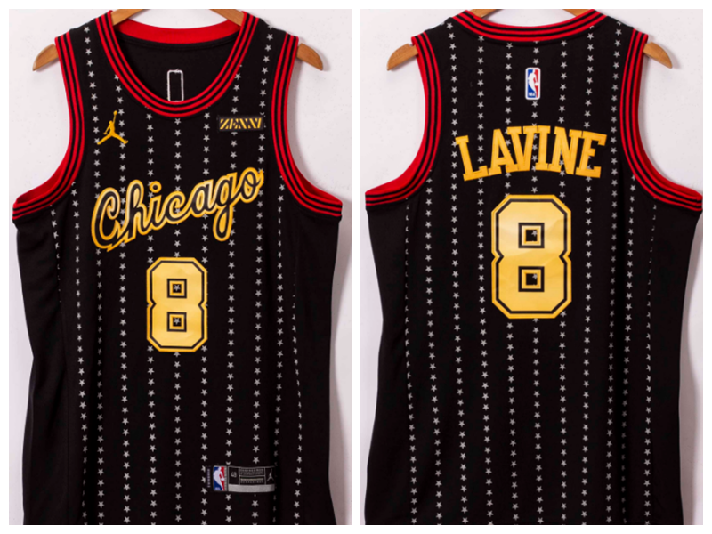 Zach LaVine Chicago Bulls black jersey