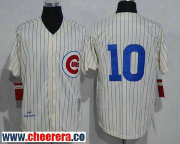Ron Santo Chicago Cubs cream Throwback jersey