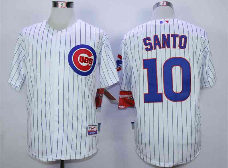 Ron Santo Chicago Cubs white jersey