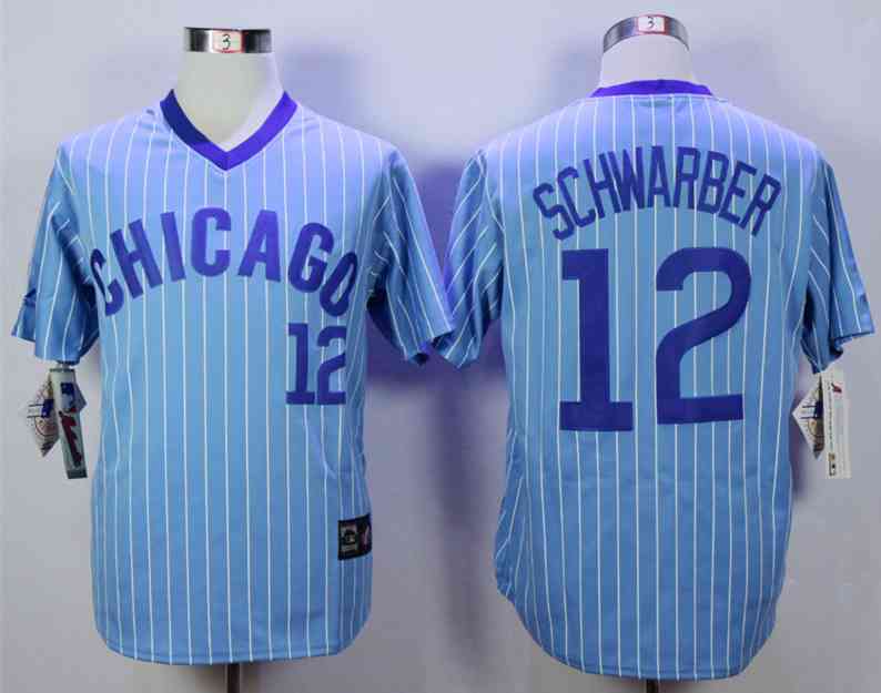 Kyle Schwarber Chicago Cubs blue jersey