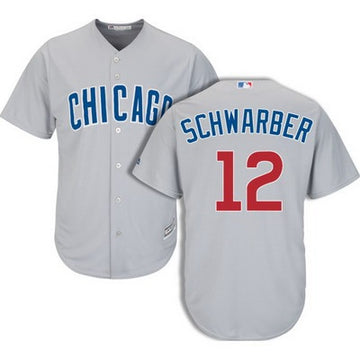 Kyle Schwarber Chicago Cubs gray Away jersey