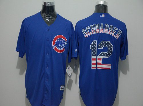 Kyle Schwarber Chicago Cubs blue Fashion jersey