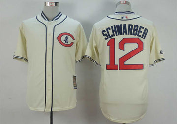 Kyle Schwarber Chicago Cubs cream jersey