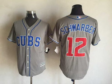 Kyle Schwarber Chicago Cubs gray Alternate jersey
