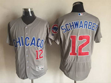 Kyle Schwarber Chicago Cubs gray Road jersey