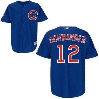 Kyle Schwarber Chicago Cubs blue Alternate jersey