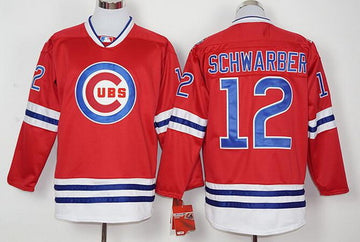Kyle Schwarber Chicago Cubs red jersey