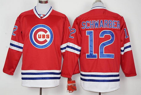 Kyle Schwarber Chicago Cubs red jersey