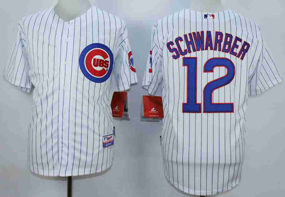 Kyle Schwarber Chicago Cubs white jersey