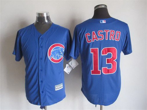Starlin Castro Chicago Cubs blue Alternate jersey