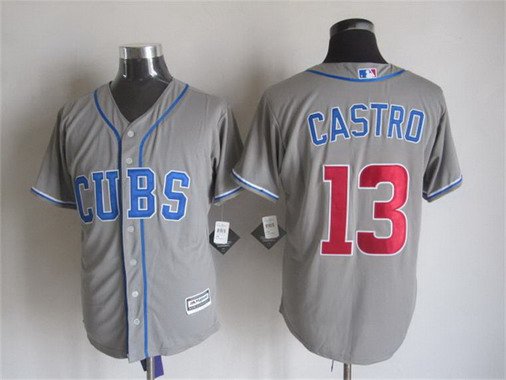 Starlin Castro Chicago Cubs gray Alternate jersey